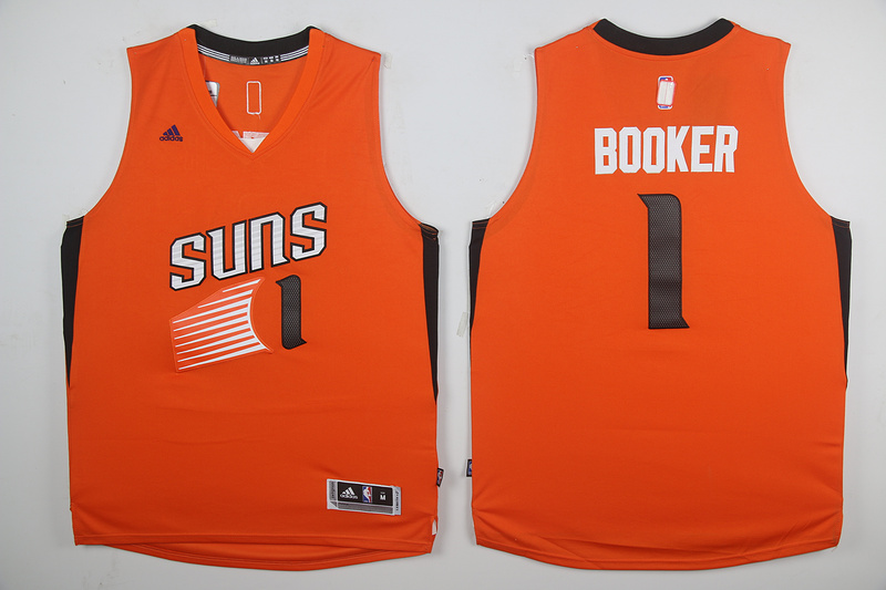 devin booker orange jersey